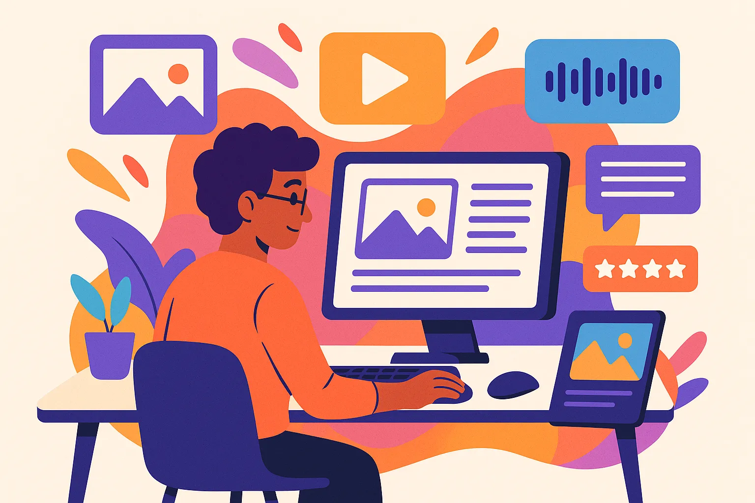 Top AI tools for content creators to produce videos, blogs, and graphics