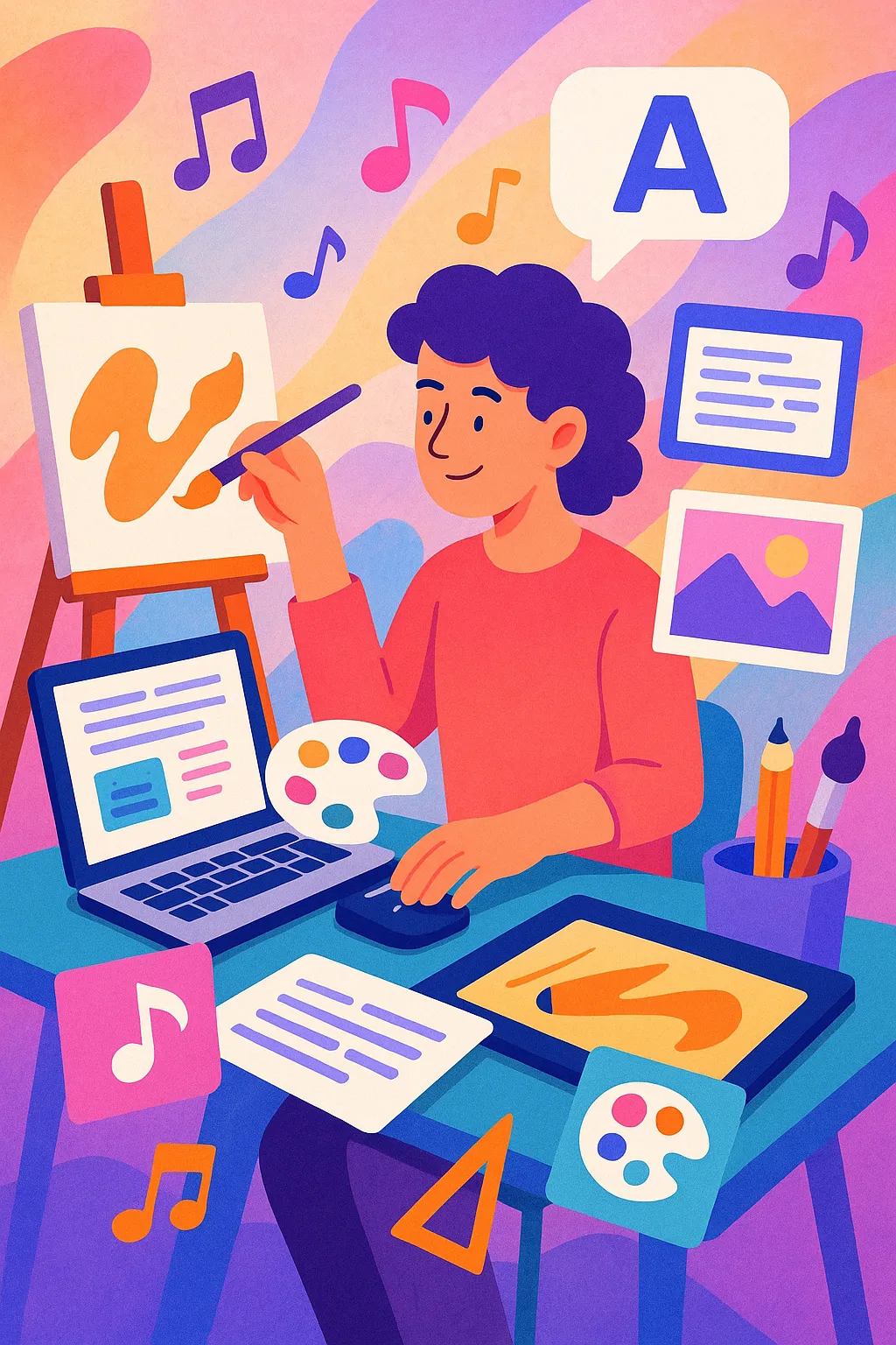 Top AI tools for creative projects across text, image, and sound