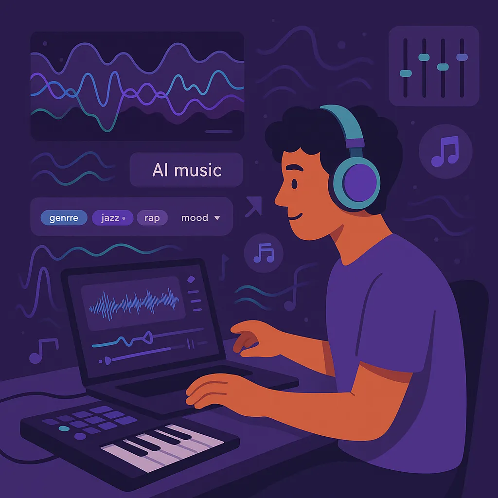Top AI music generators for composing and producing tracks