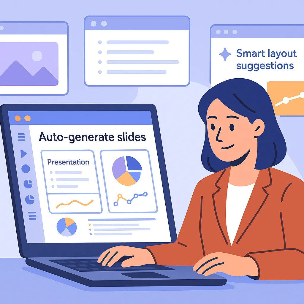 Top AI tools for generating presentations and slide decks